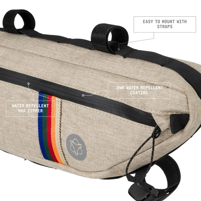Bolsa Marco Bicicleta Bikepacking AGU Venture Vintage | 3 a 5.5L