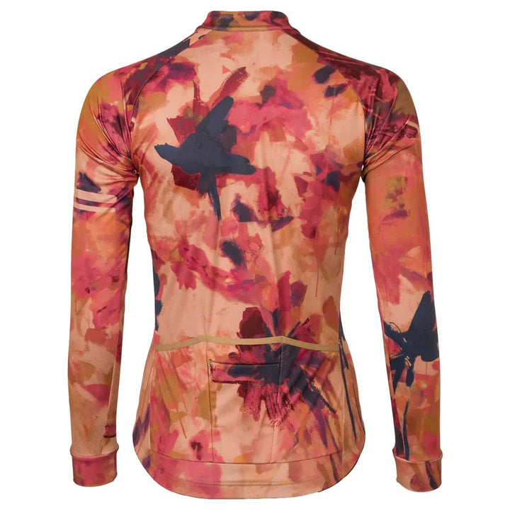 Tricota AGU Trend Oil Flower mujer vista trasera bolsillos ciclismo