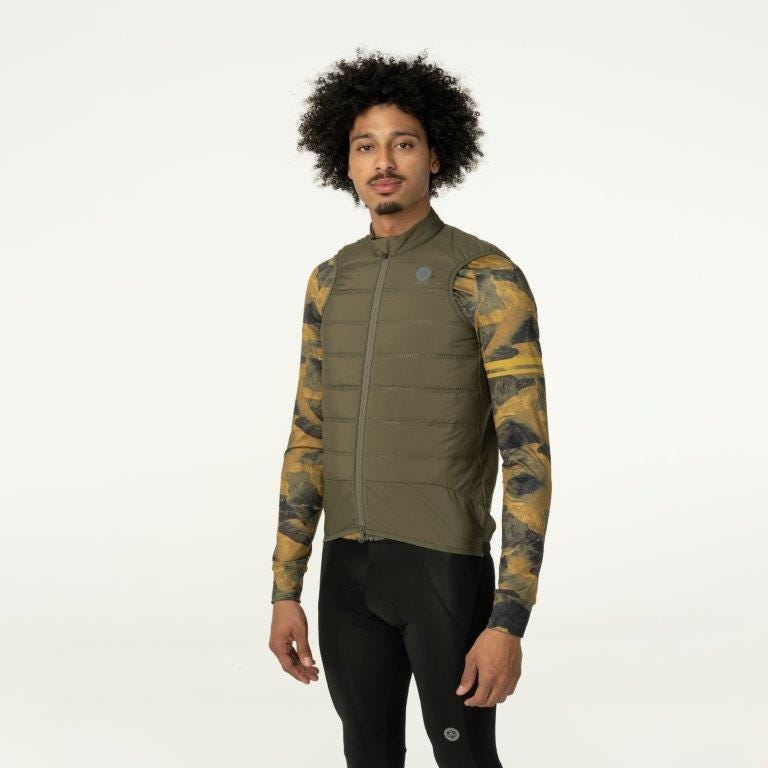 Chaleco Ciclismo Térmico Padded Performance Hombre | Graphene, Cortaviento y Repelente al Agua