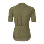 Tricota AGU Trend Solid verde detalle cuello y cremallera