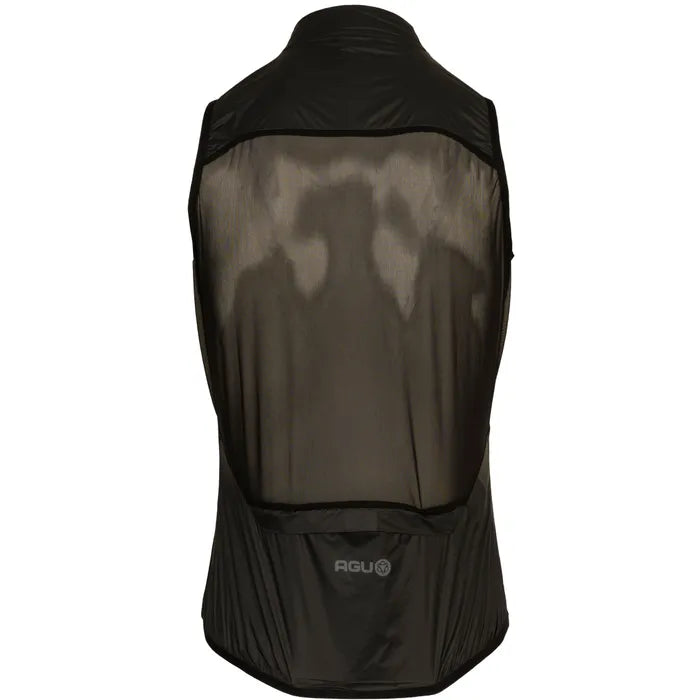 Cortaviento Ciclismo AGU Essential Negro – Ultraliviano, Compacto y Windproof