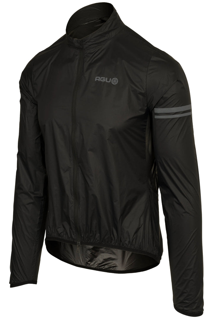 Chaqueta Cortaviento Ciclismo Unisex AGU Essential | Negro