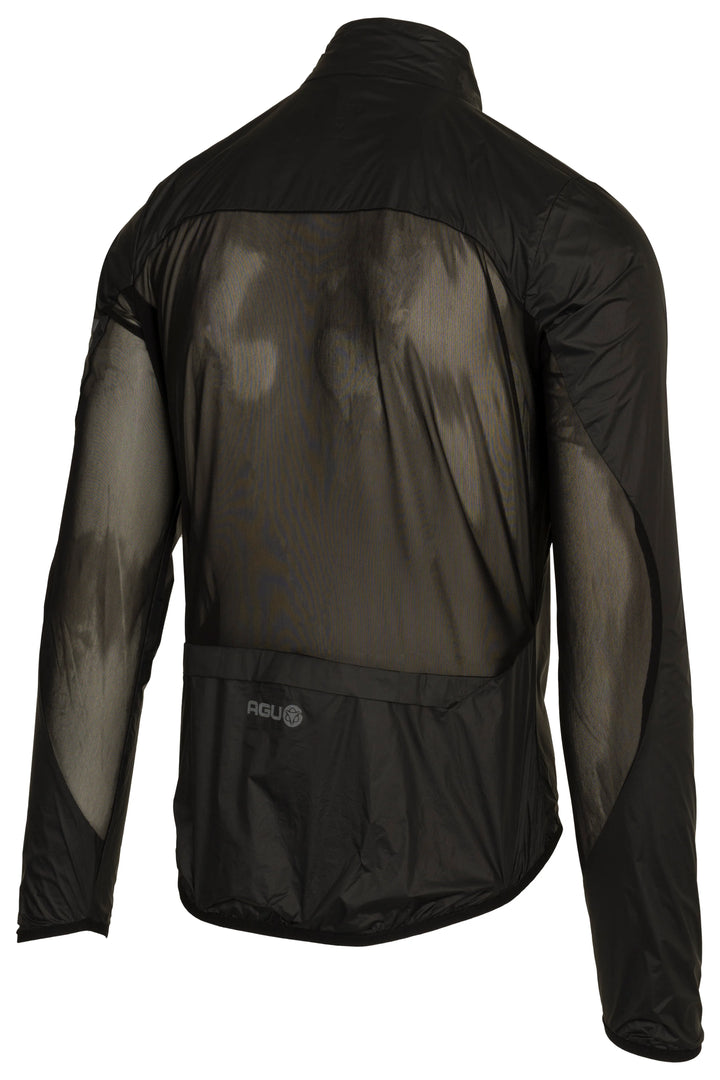 Chaqueta Cortaviento Ciclismo Unisex AGU Essential | Negro