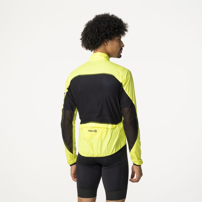 Chaqueta Cortaviento Ciclismo Unisex AGU Essential | Amarillo