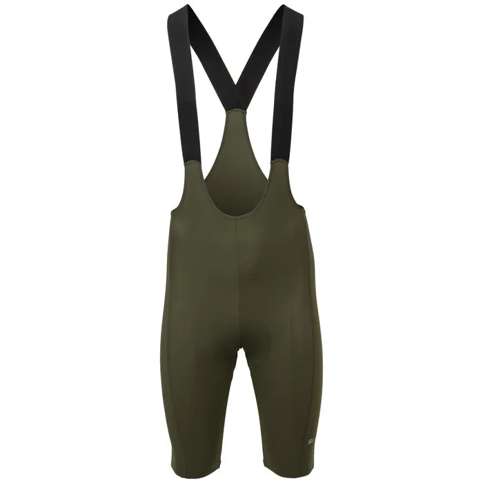 Calza hombre AGU Comfort Plus Performance negra vista frontal con tirantes láser