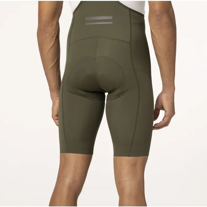 Calza AGU Comfort Plus Performance vista en modelo frontal con badana Ruby Red