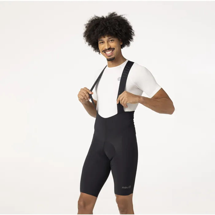Calza Aero Performance Pro Hombre AGU | Bibshort con Tirantes Negro