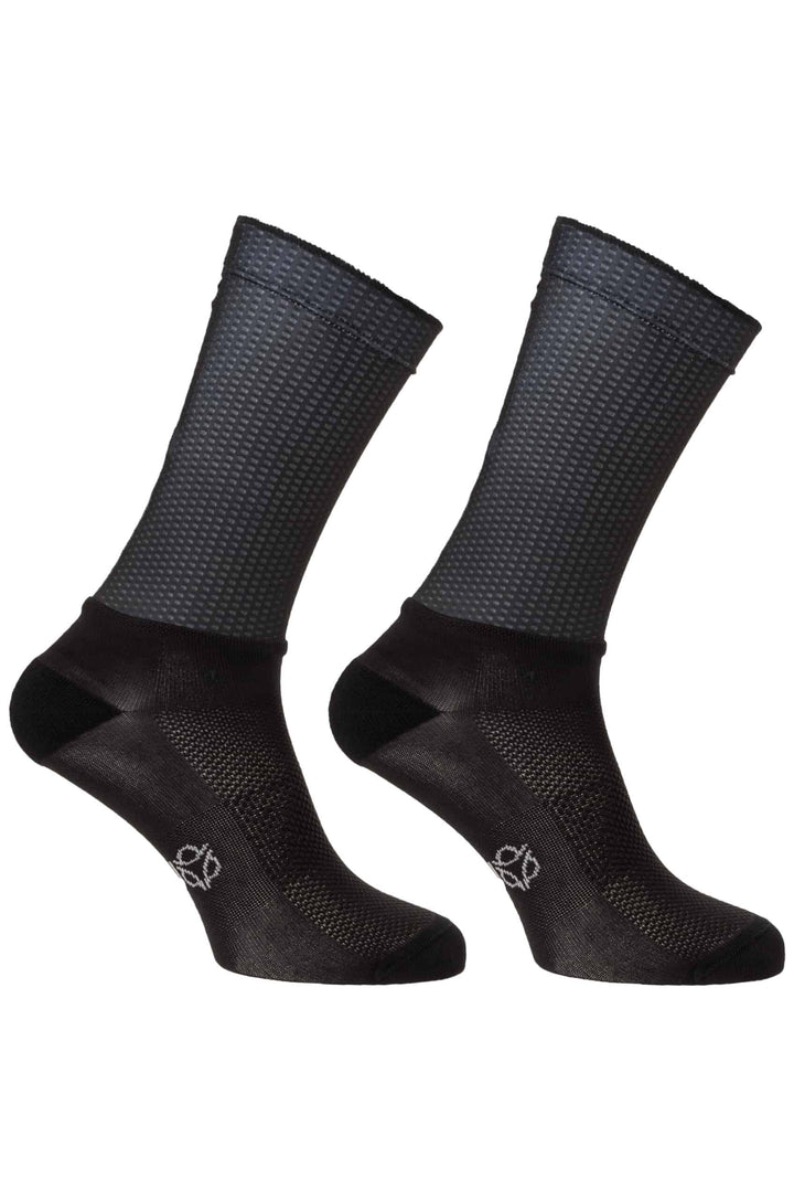 Calcetines Aero Premium Ciclismo AGU Jumbo-Visma | Negro y Blanco