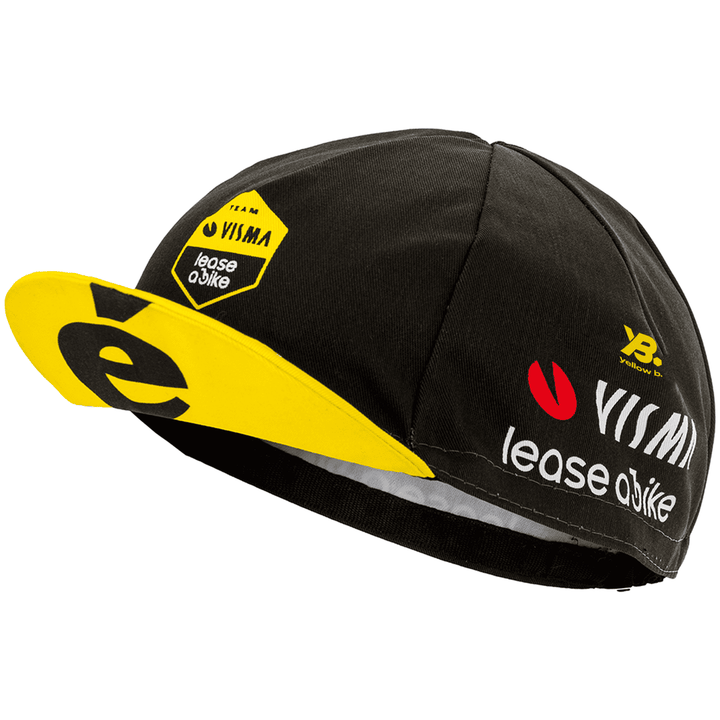 Gorra oficial ciclismo AGU Team Visma Lease a Bike Tour de France 2025 vista frontal