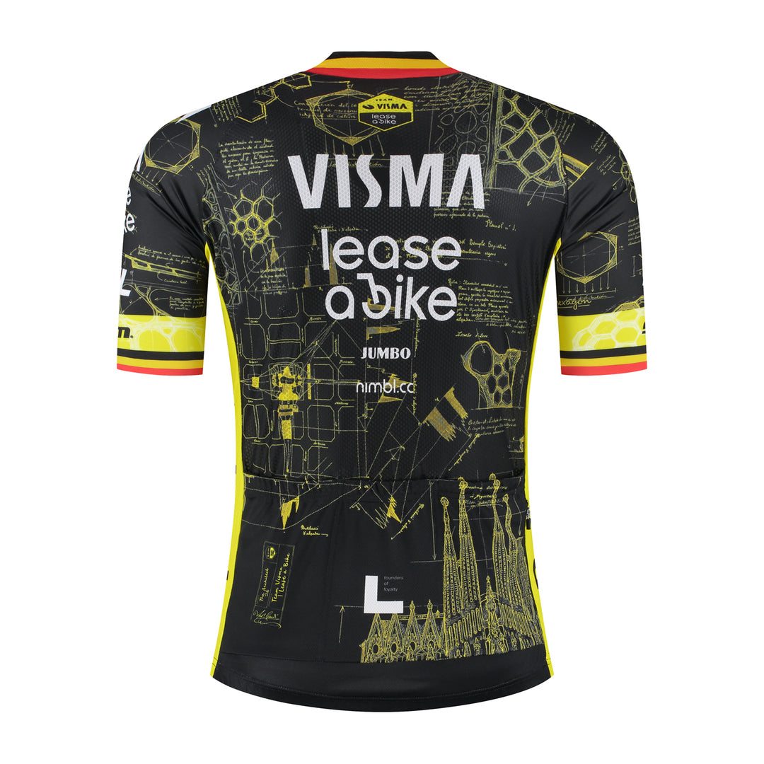 Tricota Replica Maillot Ex-Campeón de Bélgica Team Visma | Lease a Bike Hombre