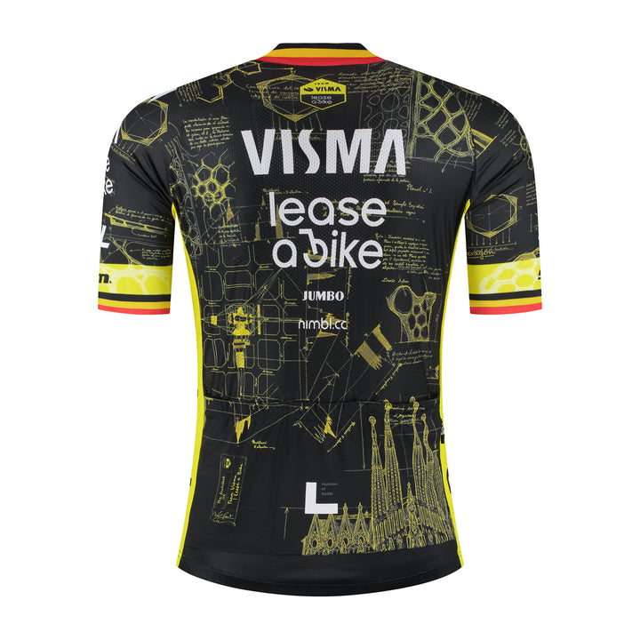 Tricota Replica Maillot Ex-Campeón de Bélgica Team Visma | Lease a Bike Hombre