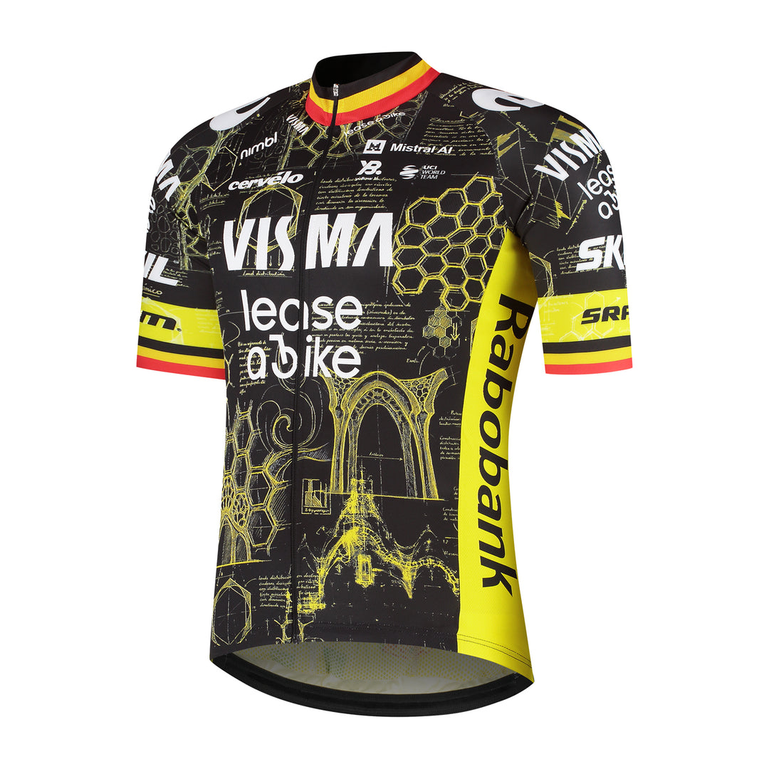 Tricota Replica Maillot Ex-Campeón de Bélgica Team Visma | Lease a Bike Hombre