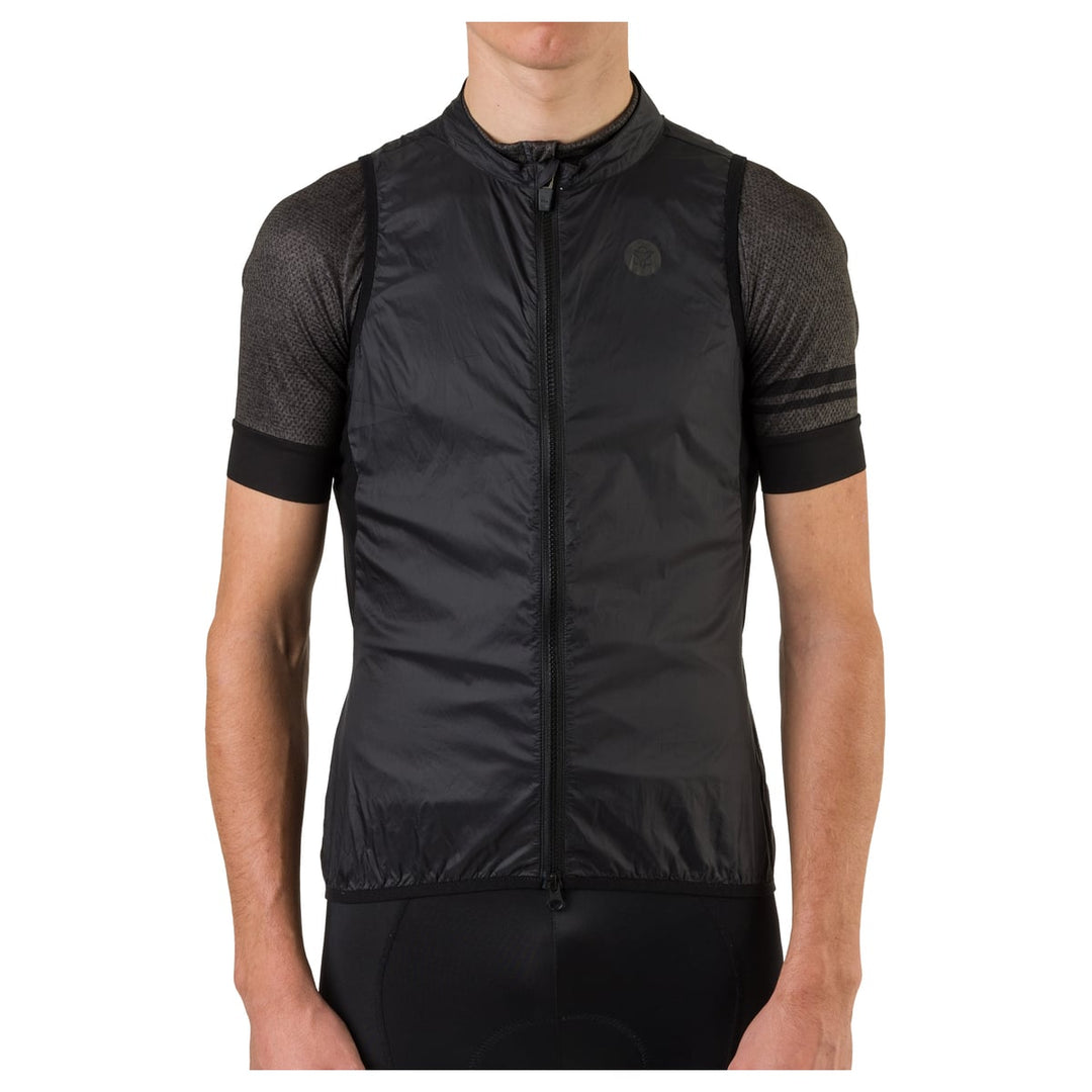 Chaqueta ciclismo sin mangas Negra_3