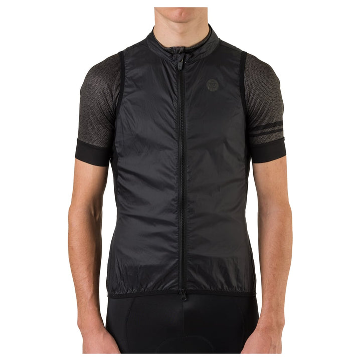 Chaqueta ciclismo sin mangas Negra_3