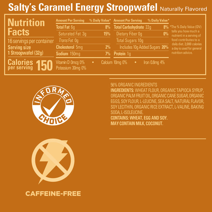 Info nutricional Stroopwafel Salty´s Caramel