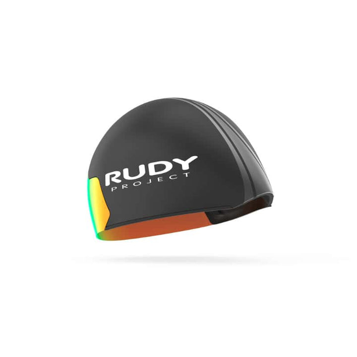 Casco de ciclismo Rudy Project para competición con diseño aerodinámico y visibilidad nocturna, ideal para ciclistas profesionales y amateurs.