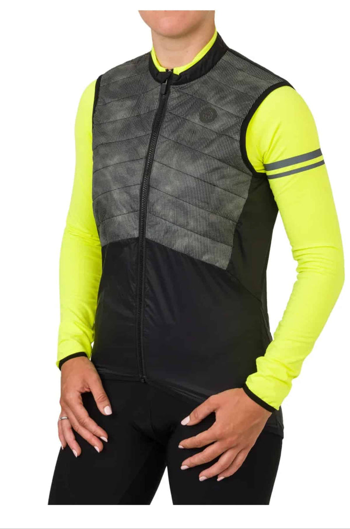 Chaleco AGU Body II mujer detalle reflectantes laterales nocturnos