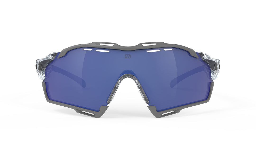 Anteojos Rudy Project Cutline negros vista lateral ciclismo ruta MTB gravel