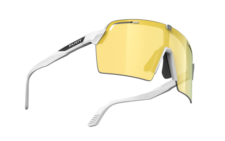 Anteojos Rudy Project Spinshield Pro vista frontal con lente cilíndrica envolvente