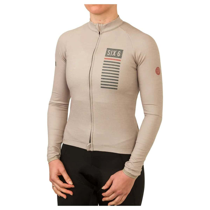 Tricota AGU Six6 Merino Bond mujer detalle cuello y cremallera