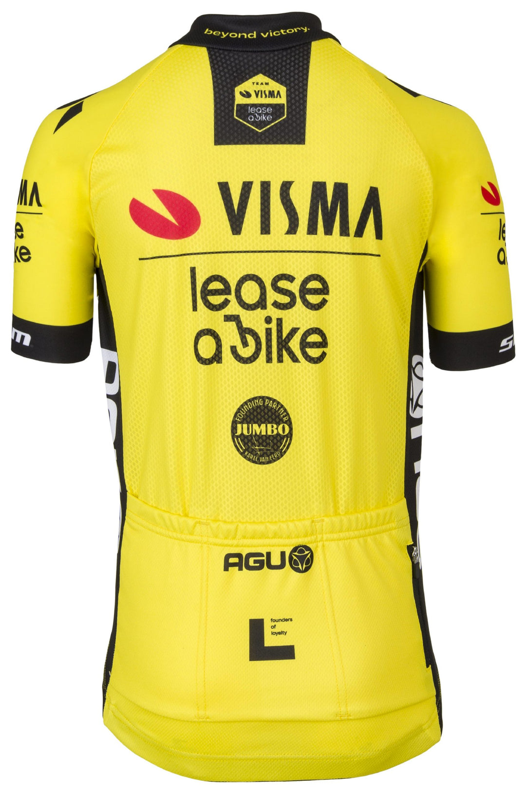 Tricota AGU Team Visma Lease a Bike 2024 niño vista trasera ciclismo