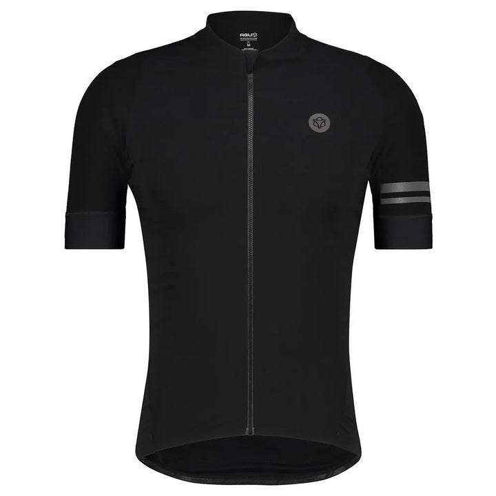 Tricota de Ciclismo Manga Corta AGU Premium Woven Negro | Alto Rendimiento