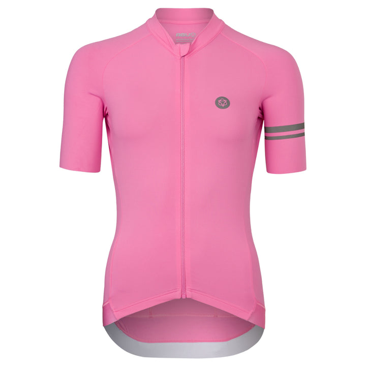 Tricota ciclismo mujer AGU Trend Solid Rosa Kawaii vista frontal