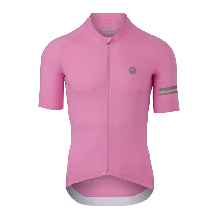 Tricota ciclismo hombre AGU Trend Solid Rosa Kawaii vista frontal