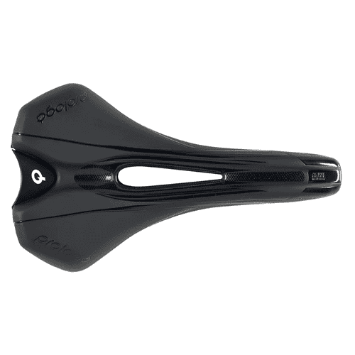 Sillin de bicicleta de alto rendimiento carbono negro para ciclismo profesional y aficionados, ideal para rutas, triatlones y entrenamientos, comodidad y ligereza garantizadas.