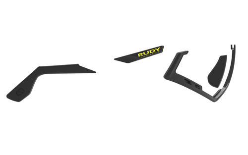 Black rubber - Black / yellow fluo emblems